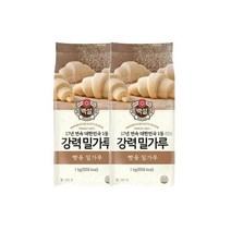 CJ 제과제빵 백설 강력 밀가루 칼국수 식빵 빵만들기 1kg 2개 1세트, 24세트