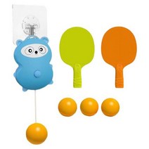 탁구 트레이너 손 눈 조정 훈련 장난감 대화형 성인용 테니스 연습 장비 남아 명절 선물, 02 blue