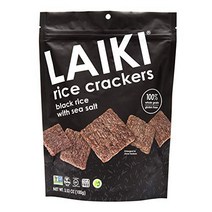 LAIKI Black Rice Crackers - Gluten Free Snacks - Deliciously Light and Airy Crunch - Allergen-Friend, 1