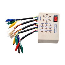 전동 킥보드 부품 스쿠터 튜닝 전기 자전거 브러시리스 모터 컨트롤러 테스터 24v36v48v60v72v 자동차 전자 홀 테스터 테스트 장치, 흰색-1 개