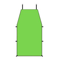 WMXZ 차박도킹텐트 캠핑텐트 캠핑 타프, 300*200, 녹색