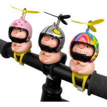 자전거 킥보드 스쿠터 유모차 어린이 씽씽카 튜닝 아기돼지 프로펠러 핸들바 어린이용 캐릭터 장식 헬멧, mc153헤드셋