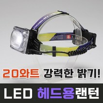 [우신벨로프]LED 충전식 광폭 헤드랜턴 WS-H300 낚시랜턴 자전거야간등 작업등 안전모등