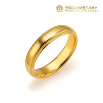 한국금다이아몬드 24k 남자 순금 반지 밀그레인 7.5g 디자인