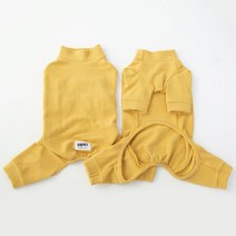 유앤펫 강아지옷 폭닥 올인원 실내복 중형견 대형견옷, 옐로우