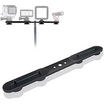 zeetain 83420cm 듀얼 스피드라이트 카메라 마운트 삼각대 브래킷 플래시 확장 바 834 카메라 led 비디오 라이트 dslr 카메라 플래시 라이트용 듀얼 삼각대, 30cm