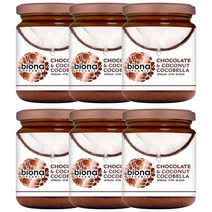 비오나오가닉 코코벨라 초콜릿 코코넛 버터 영국발송 Biona Organic Cocobella Chocolate Coconut Butter, 6팩