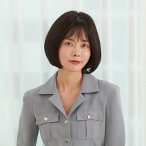 항암가발 통가발 100% 인모 리얼두피 여자가발 수제가발 [AM-C 502], 내추럴블랙, 중, 1개