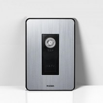 세련메탈 TV케이블연결 실버 MATV유니트2방 전기콘센트 간편한설치 배전차딘기 방우형, 1개