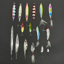 메탈지그 크롬 지그 바이브 레이션 스푼 슬로우 쇼어 지깅 롱 야광 라이트 왕돌초 빅게임, 1.5g, F.스푼 mini silver (ft-119)