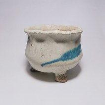 고구려화분 화이트 배색 야생화 다육 옹기 항아리 화분