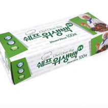 위생백 위생랩 주방 팩 식품용 과일 랩 100p 중형