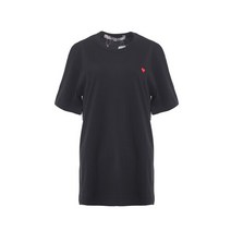 꼼데가르송 스몰하트 로고 남성 반팔 티셔츠 AZ T304 051 1 BLACK