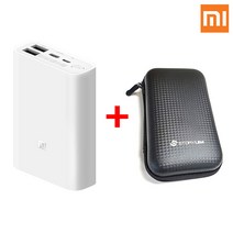 샤오미 6세대 10000mAh 포켓 PD 고속충전 대용량 미니 보조배터리, 샤오미 6세대1만 포켓(화이트), +파우치
