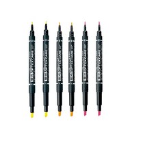 제브라 옵텍스 케어 형광펜, MIX 혼합색상, 6개입(노2주2분2)