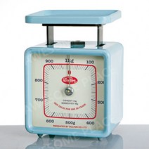 DULTON 앉은뱅이저울 접시저울 금속 스프링 1kg, 스카이블루