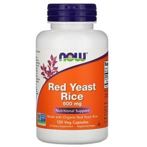 (정품 1+1구성) 나우푸드 홍국 추출물 600mg Red Yeast Rice 120정