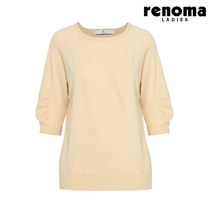 레노마레이디 벌룬 소매 7부 니트 옐로우 CA22KP070-YE