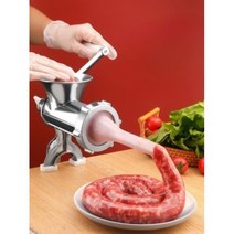 수제 순대 제조기 충진기 소시지 만드는 기계 메이커, 대형 알루미늄 고기 분쇄기 소시지 관장기