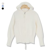 우주여신 여성용 후드 날씬핏 양집업 가디건