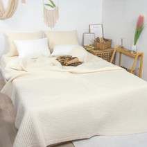 천솜이 이네스 초고밀도면 100수 피그먼트 사계절 알러지케어 순면침대패드(D/Q), 오트밀/퀸, 오트밀