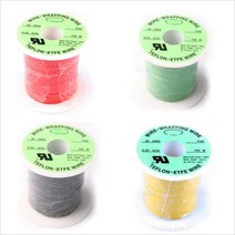TEFLON 테프론 와이어 AWG 30 0.25MM 100M 절연 배선 점프, 4.녹색