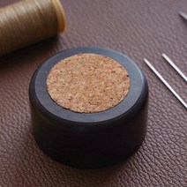 보라색 샌들 우드 핀 쿠션 블랙 DIY 가죽 바느질 바늘 보관 오크 코어 교체 가능한 공예 도구, [02] Purple sandalwood