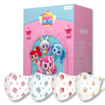 캐치티니핑 시즌3 마스크, 20매, 1개, 로열핑 4종 혼합세트