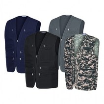 텍스 폴리 지퍼 주머니 낚시 등산 작업 조끼 복 사계절