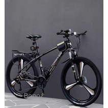 Bonoz 자전거 블랙 MTB 로드자전거 33단, 블루 - 오일 플레이트 3칼 26인치 33단