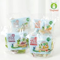 데이밀 자연을담은 샐러드 8가지 토핑 혼합4종 토핑샐러드 국내산 야채믹스 + 증정행사 양배추채 1팩, 실속토핑D 8팩, 드레싱없음