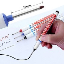 깊은 틈새 구멍 마킹 펜 목공 유리 금속 작업 표시 마카 펜 가는 세필 매직 싸인펜, 화이트