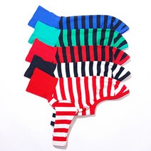 도기스타 아이쥐옷 이탈리안그레이하운드옷 배색 단가라티, 레드/아이보리