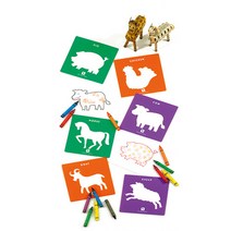 이디엑스에듀케이션 스텐실시리즈3 농장동물 그림판, 혼합색상