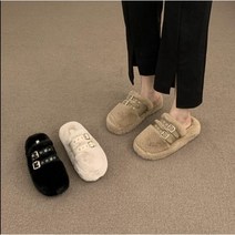 선녀풍 털신 기모슬립온 털슬리퍼 털실내화 크록스털슬리퍼