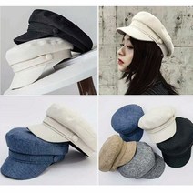 여성 린넨 마도로스캡 빵모자 베레모
