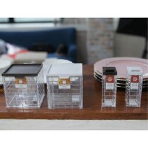 각종 양념보관이 간편한 일본 양념통 감성디자인, 대, 화이트