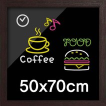 블랙 보드 50cmx70cm 음식점 카페 간판 보드 사무용품쇼핑몰_[230324EA], 알루미늄, 본상품선택