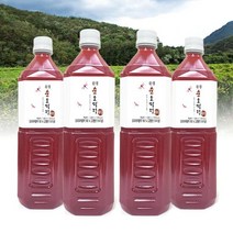 문경 순 오미자 원액 1L x 4병, 단품