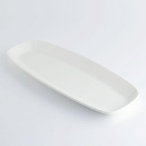 타원 긴사각 접시(소) 50.9x16.4x4cm 케이터링 특대접시