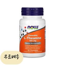 나우 푸드 엘 테아닌 100mg 츄어블 90개입 L-Theanine Chewable, 90개, 1개