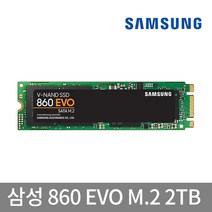 삼성 860Evo M.2 SATA SSD 2TB PC 노트북 2테라, 단품, 단품