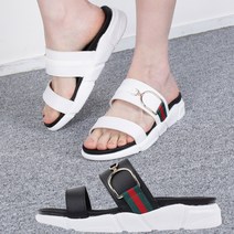 아마르슈 여성 3.5cm 낮은굽 사무실 뮬 슬리퍼 여름샌들 D장식