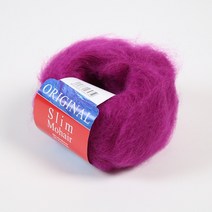 [앵콜스] 슬림 모헤어 (10개사면 1개덤) 얇은실 숄 가디건뜨기, (10볼묶음) 43 자주