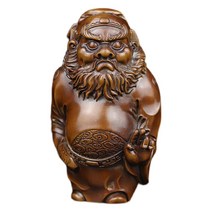 미니츄어 불상 종양님 [종료·진택성군] 입상(목제:투게)나무 조각 불상 조각 불상 미술품 미니형 불상 월드 황양 柘植 역병 퇴산 천고)