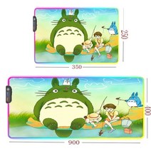 rgb 장패드 MRGLZY-대형 USB 게임 홈 마우스 패드 빛나는 RGB 램프 카와이 사무실 인터넷 카페 키보드, 07 12_02 Thickness 4MM