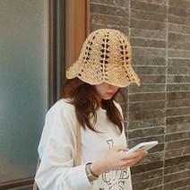 루어스 뜨개 비치모자 여름 벙거지