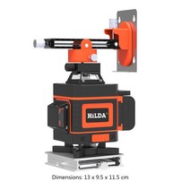 레이저 수직기 수평계 직선기 레벨기 12 라인 3D 녹색빔 레이저 레벨기 고정밀 자동 와이어 본딩 360 도, 16 Line
