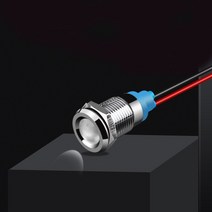 방향지시등 깜빡이전구 전구 후진등led 턴시그널 6mm 8mm 10mm 금속 LED 경고 표시 등 방수 IP67 신호 램프, 01 3-6v_07 22mm, 03 LED White
