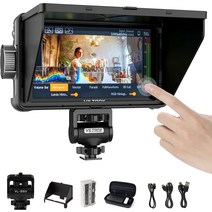 VILTROX 5.5 inch 1200 Nits Camera Field Monitor Small HD 1920x1080 4K Touchscreen On-Camera DSLR Ca, 한개옵션0